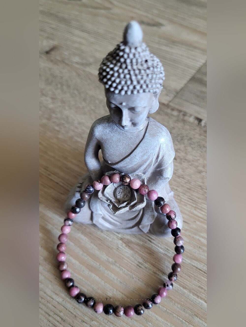 💗 Rhodonite Beaded Bracelet 💗